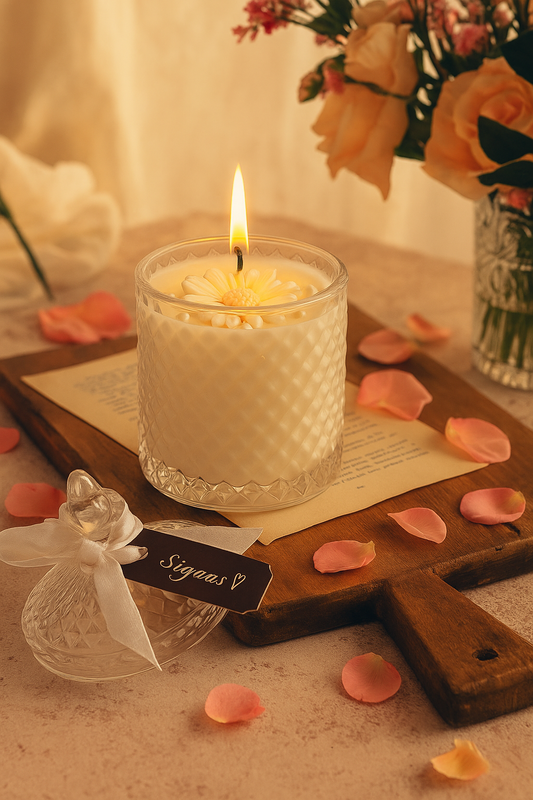 Siyaas White Oud Luxury Scented Candle