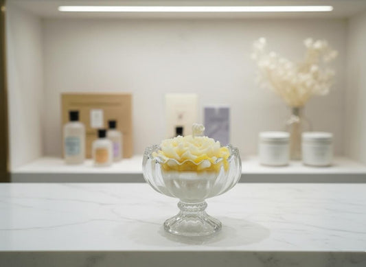 Siyaas Yellow Rose Candle – Petal Rose Fragrance | 200gm