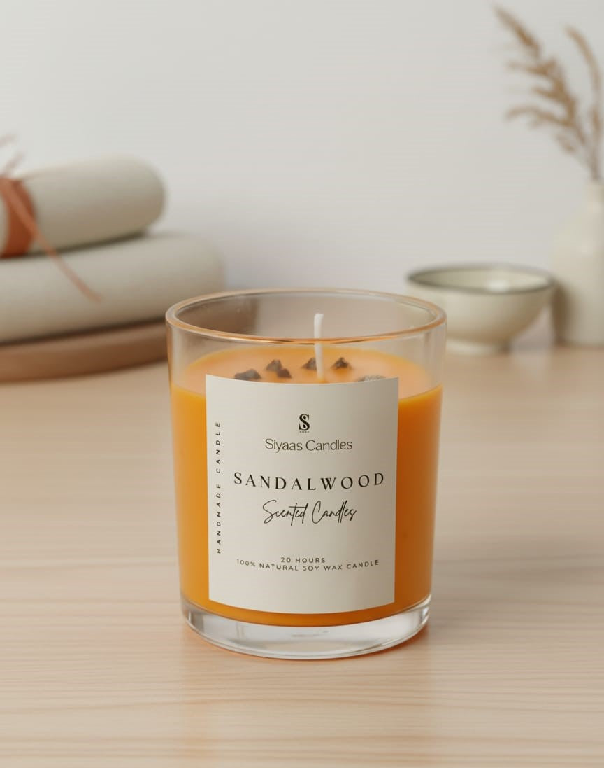 Sandalwood -Medium Glass jar