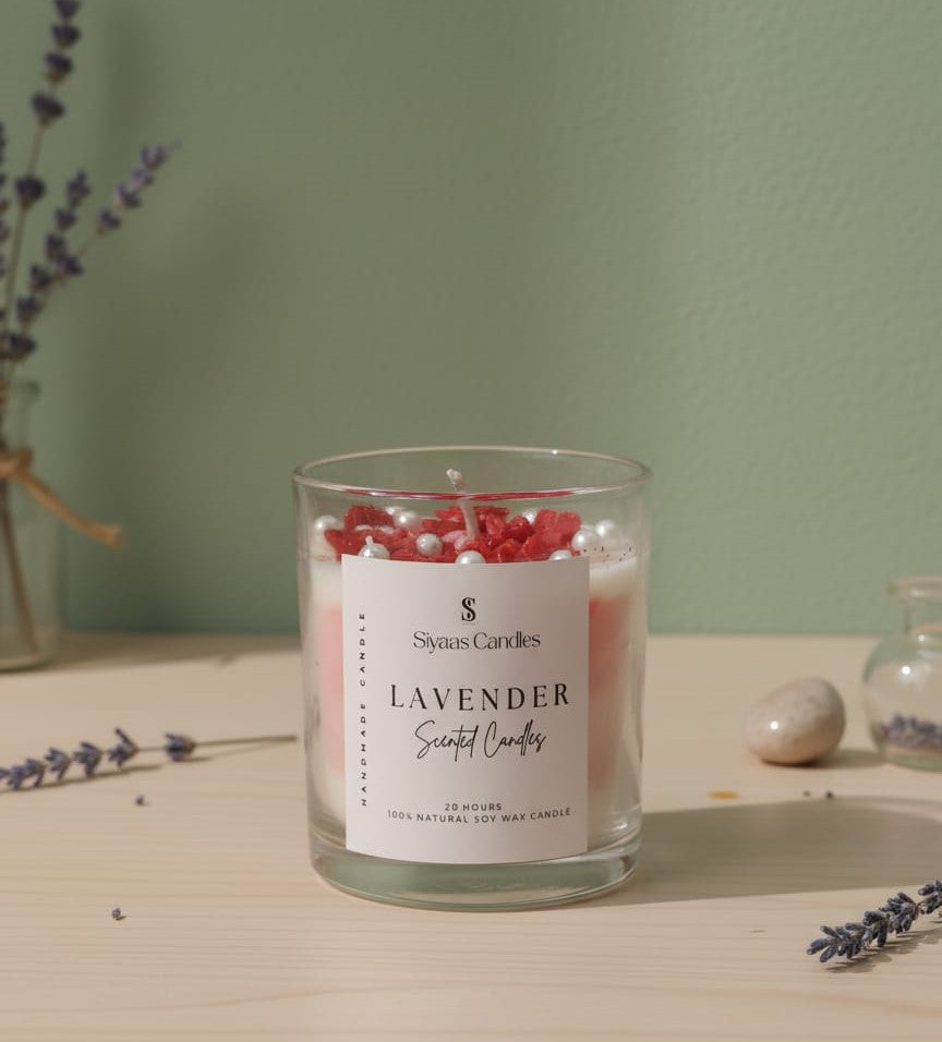 Soothing Lavender-Premium Hand-Poured Candle (250gm)