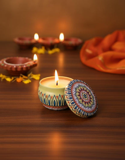 Sandalwood with mandala matki